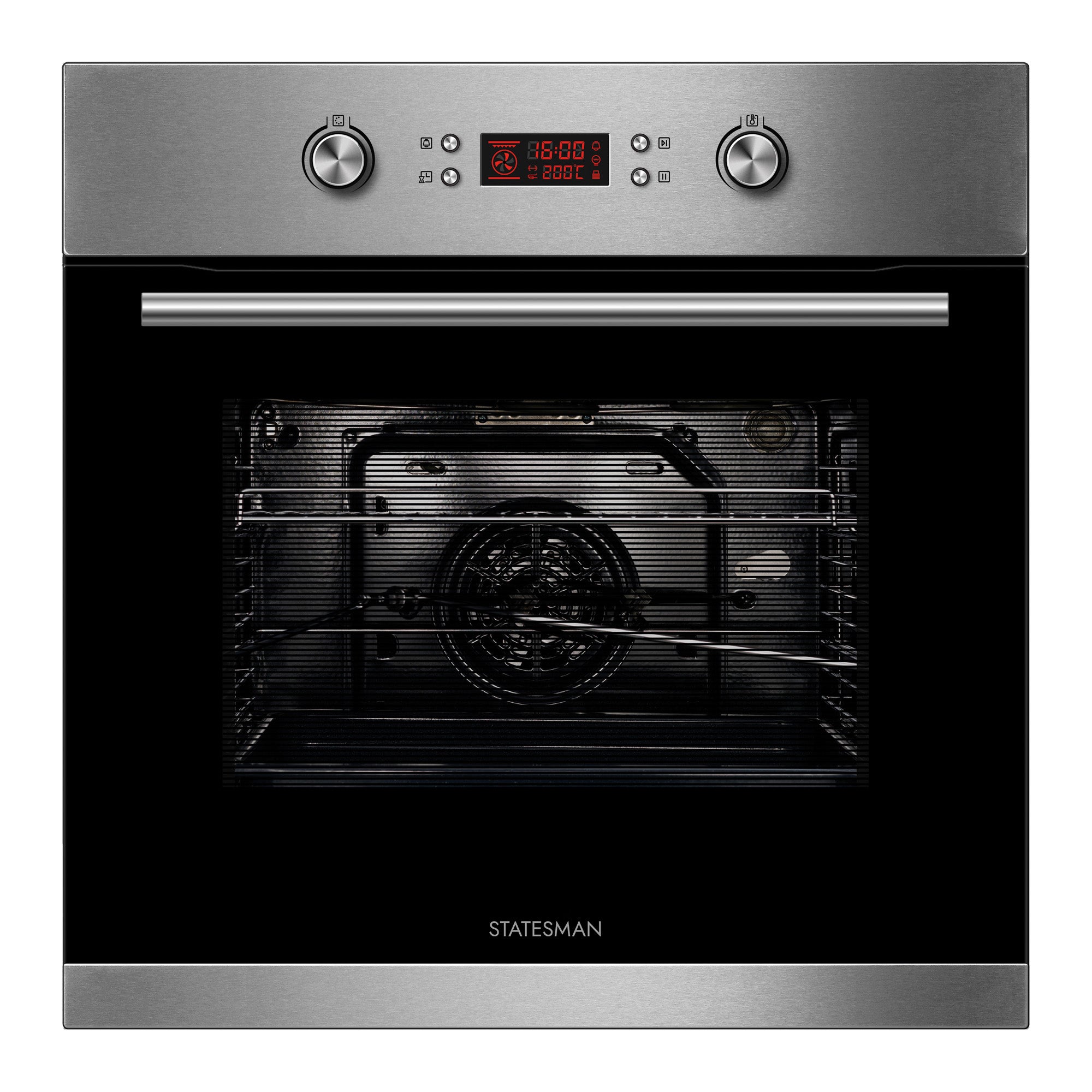 Built-in Single Cavity Multifunction Oven, 70 Litre, Stainless Steel