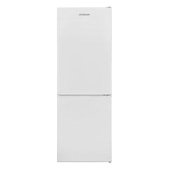 The Statesman Appliances 50/50 Fridge Freezer (152cm, White) is a freestanding, frost free model with a minimalist design, top fridge and bottom freezer compartments. The Statesman branding appears at the top.