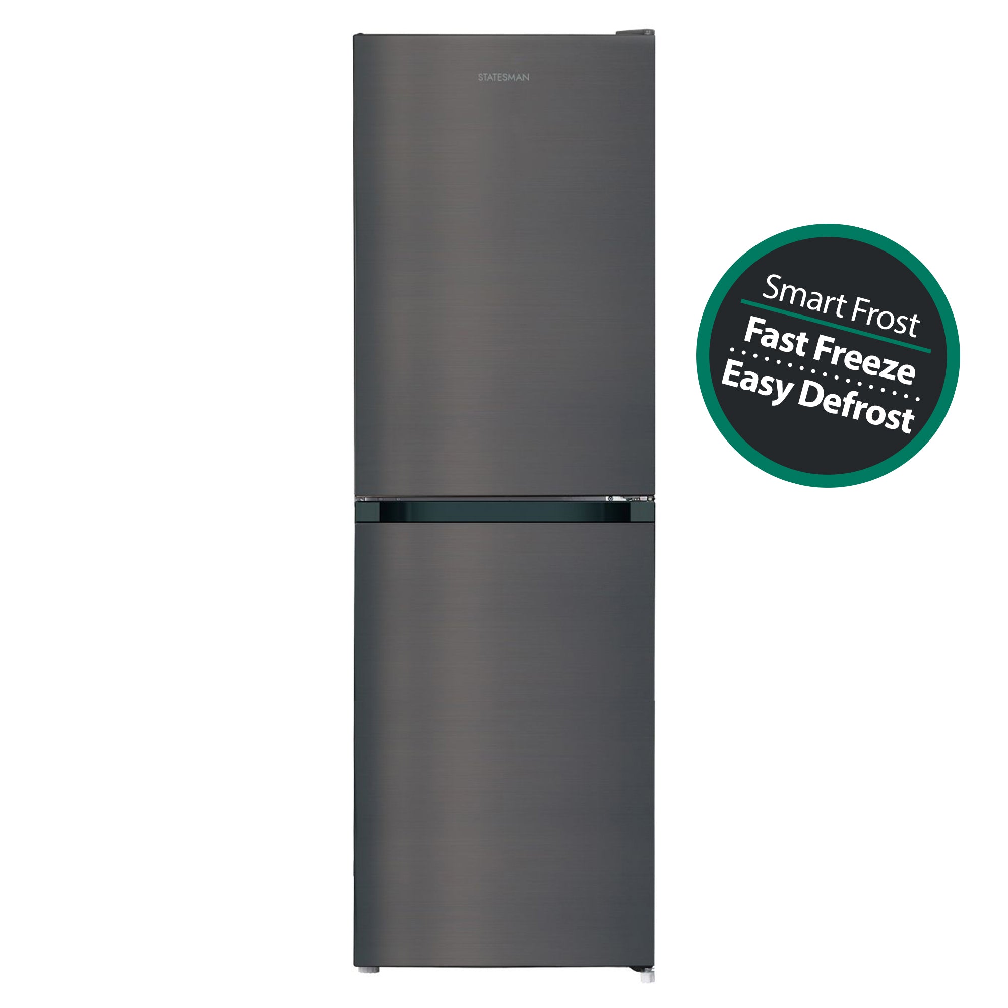 Freestanding 50/50 Fridge Freezer, Smart Frost , 254 Litre, Inox