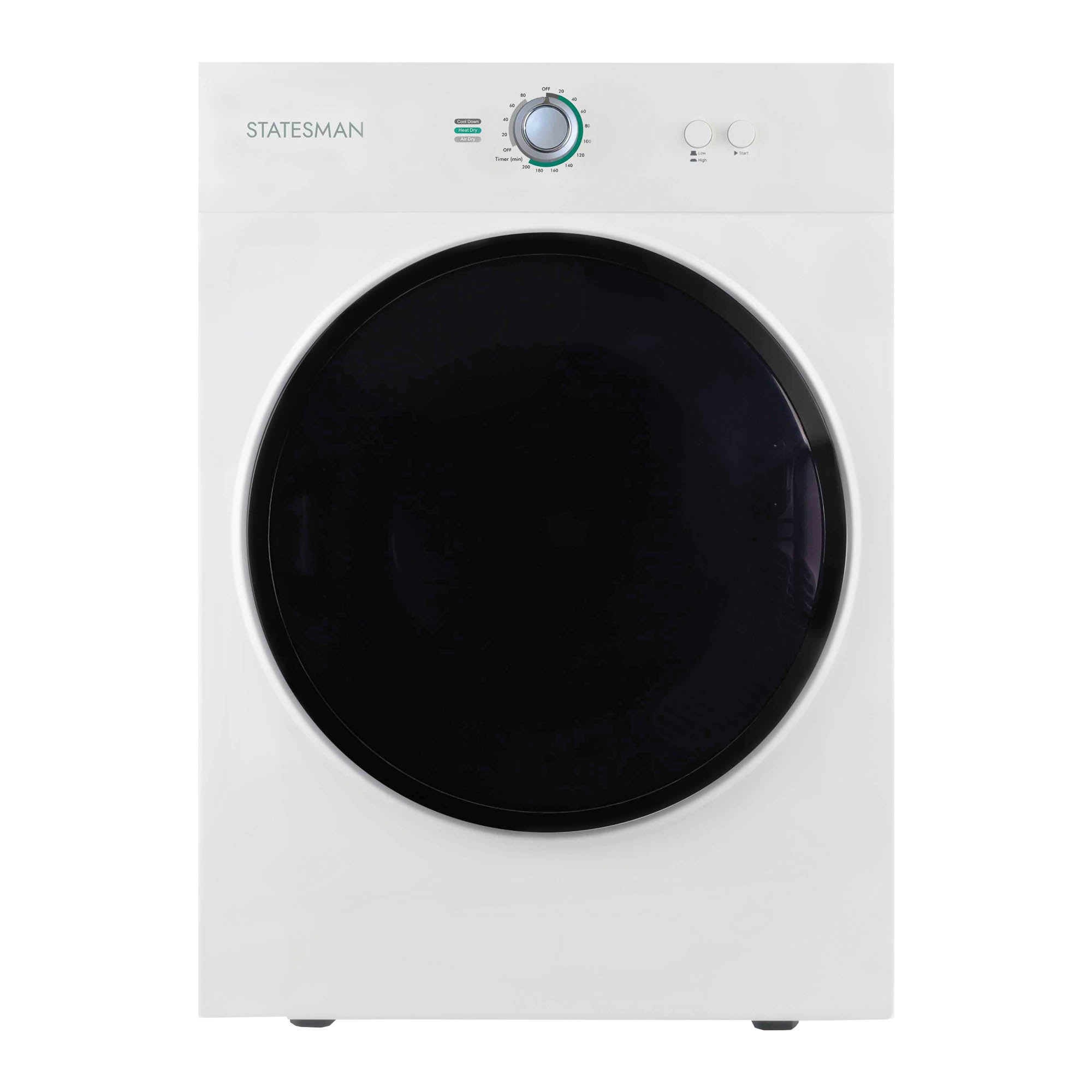 Freestanding Compact Vented Tumble Dryer, 3kg Drying Capacity, White